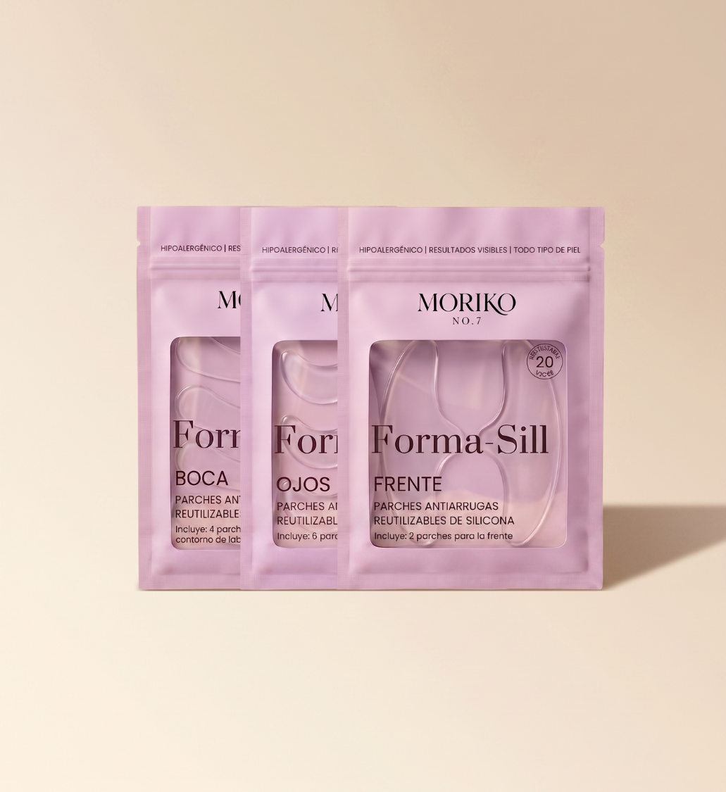 Pack MAXI de Parches Faciales de Silicona: Frente + Ojos + Boca y Labios